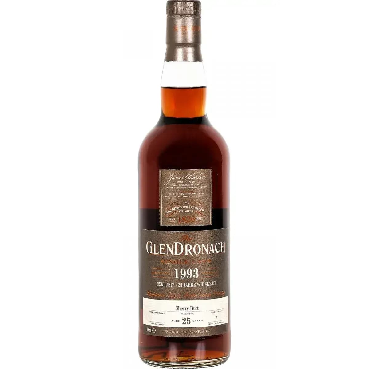 Glendronach 25 Years Old 1993 Cask Bottling Nr.7430