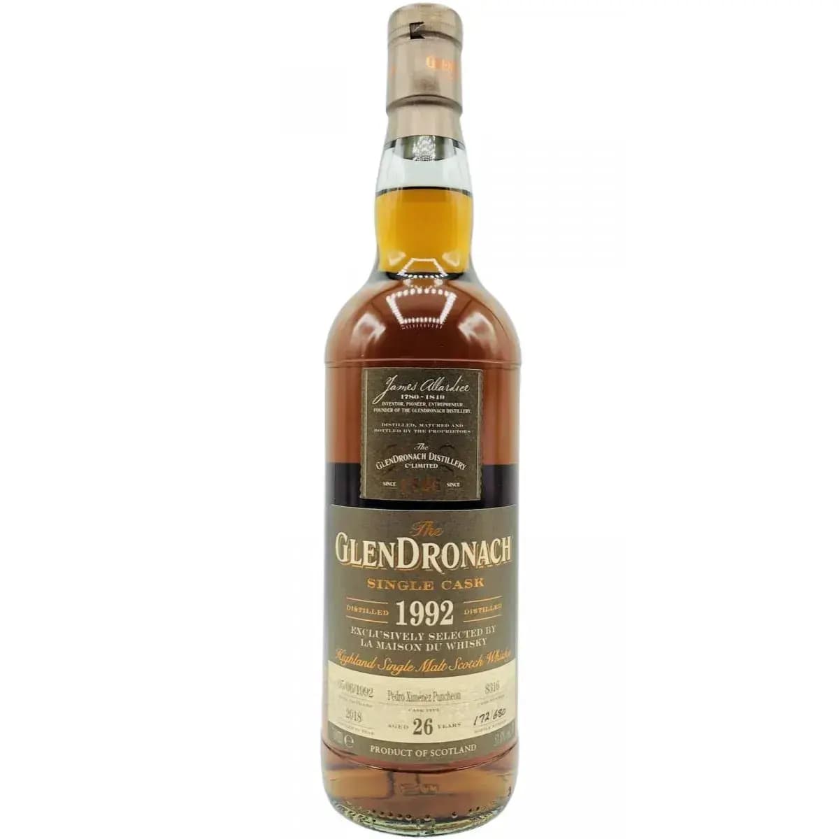 Glendronach 26 Years Old 1992 Single Cask Nr.8316