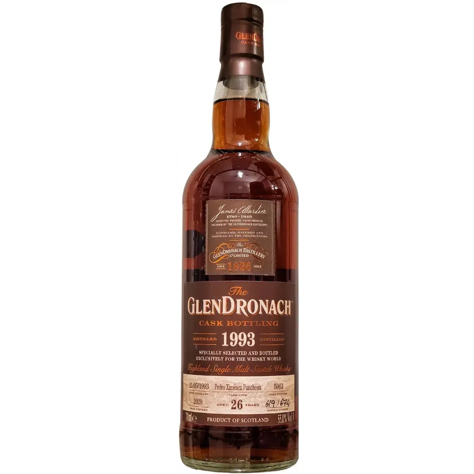 Glendronach 26 Years Old 1993 Cask Bottling Nr.5963