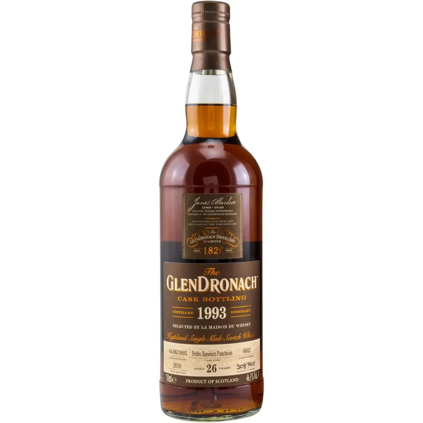 Glendronach 26 Years Old 1993 Cask Bottling Nr.6602
