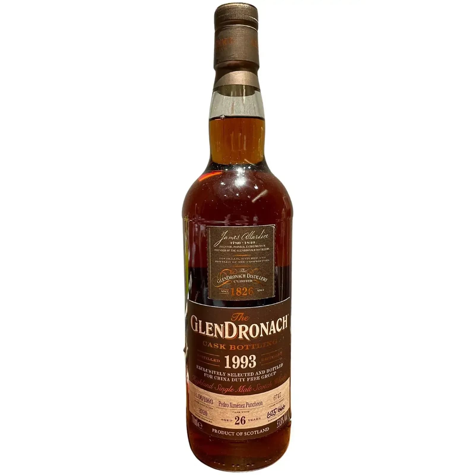 Glendronach 26 Years Old 1993 Cask Bottling Nr.6747