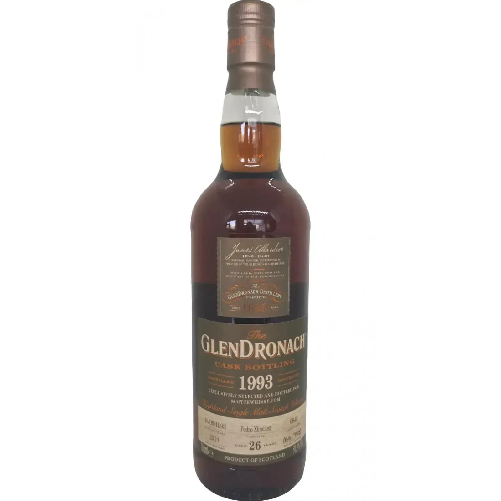 Glendronach 26 Years Old 1993 Cask Bottling Nr.6849