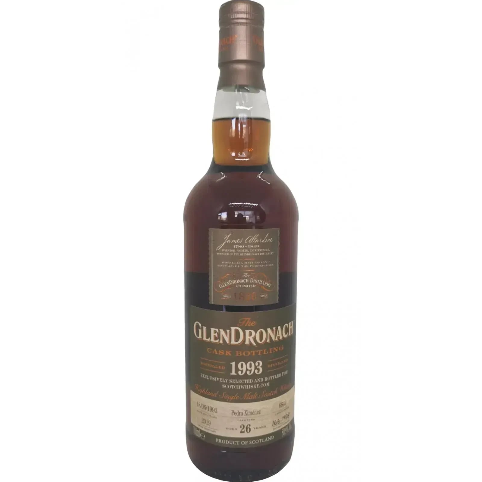Glendronach 26 Years Old 1993 Cask Bottling Nr.6849