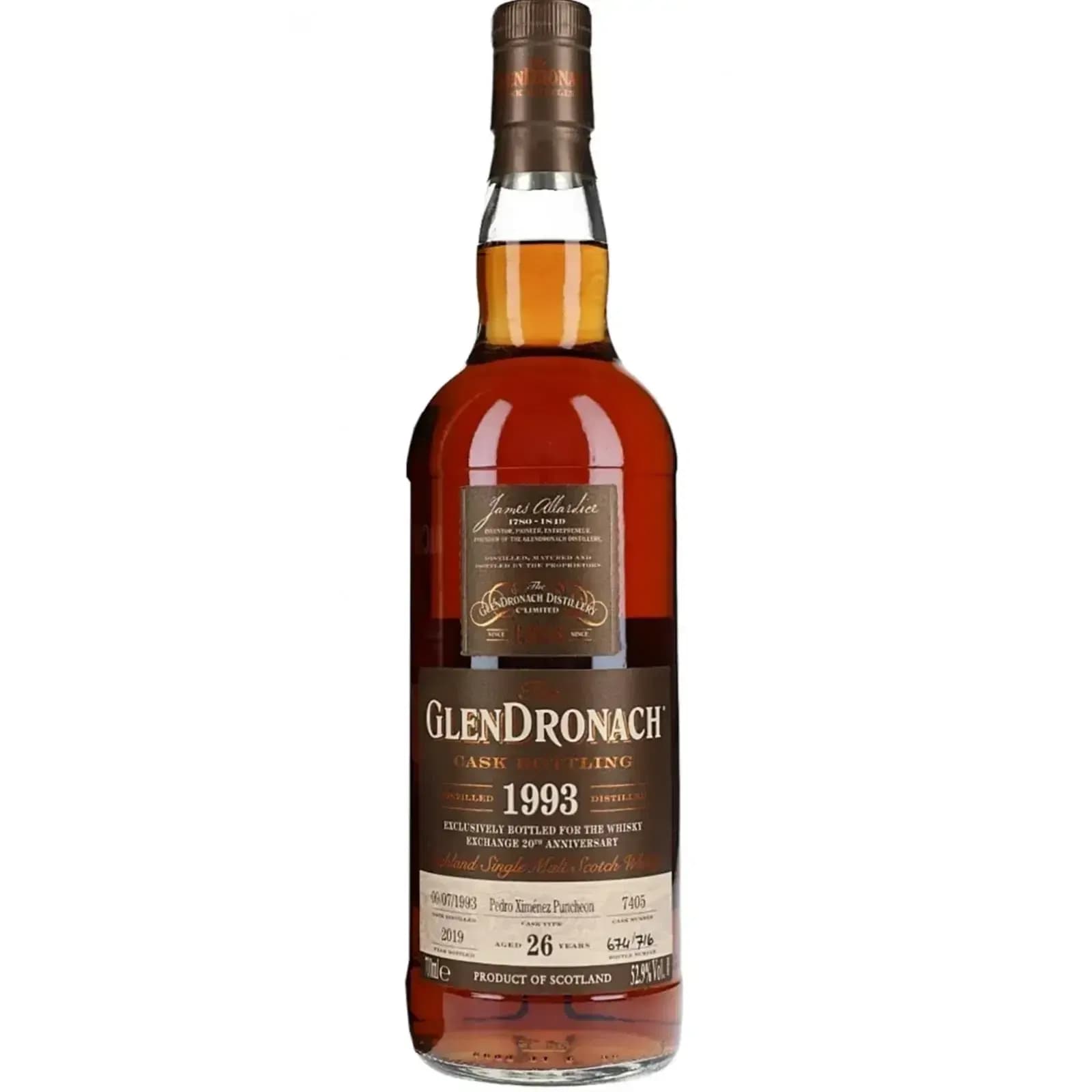 Glendronach 26 Years Old 1993 Cask Bottling Nr.7405