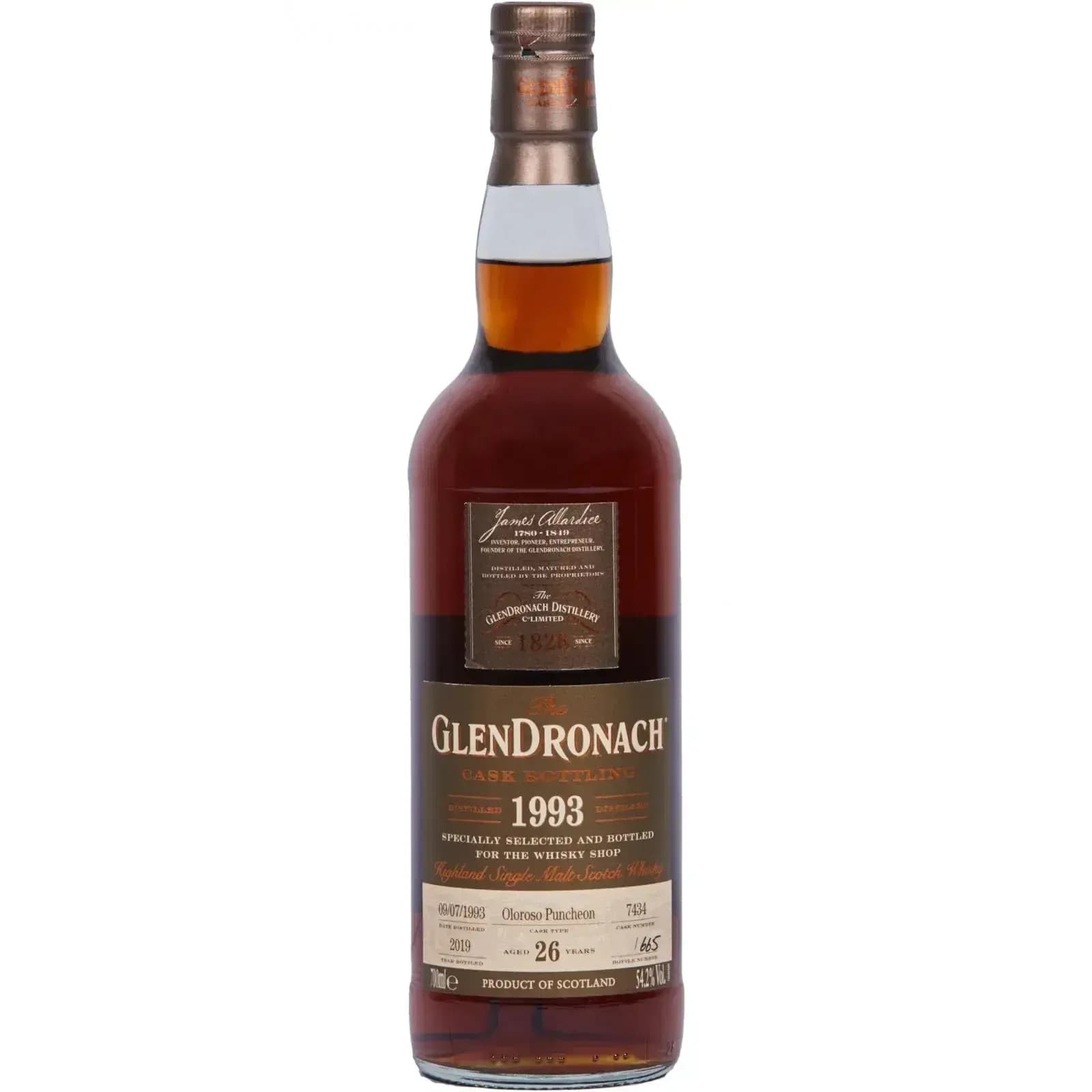 Glendronach 26 Years Old 1993 Cask Bottling Nr.7434
