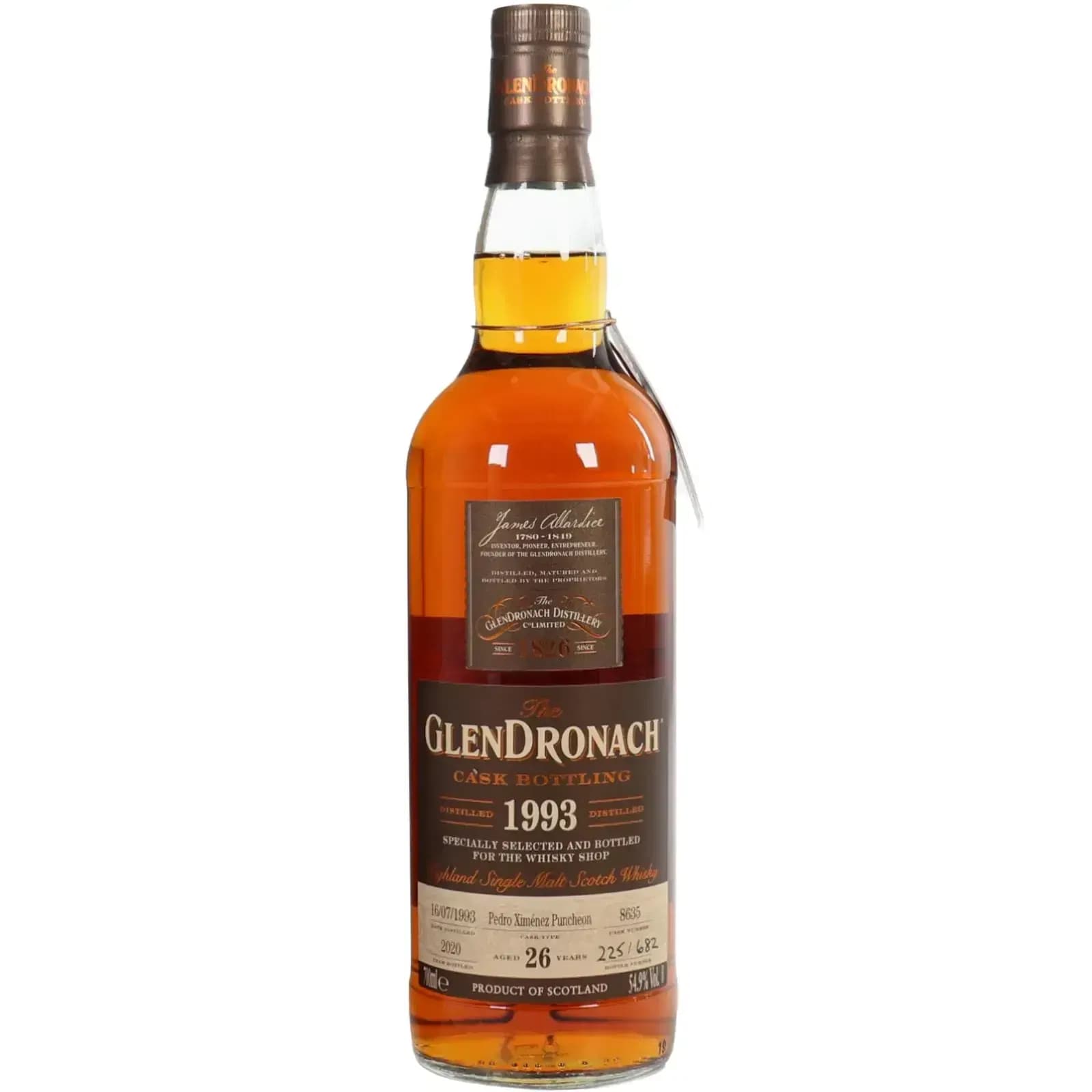 Glendronach 26 Years Old 1993 Cask Bottling Nr.8635