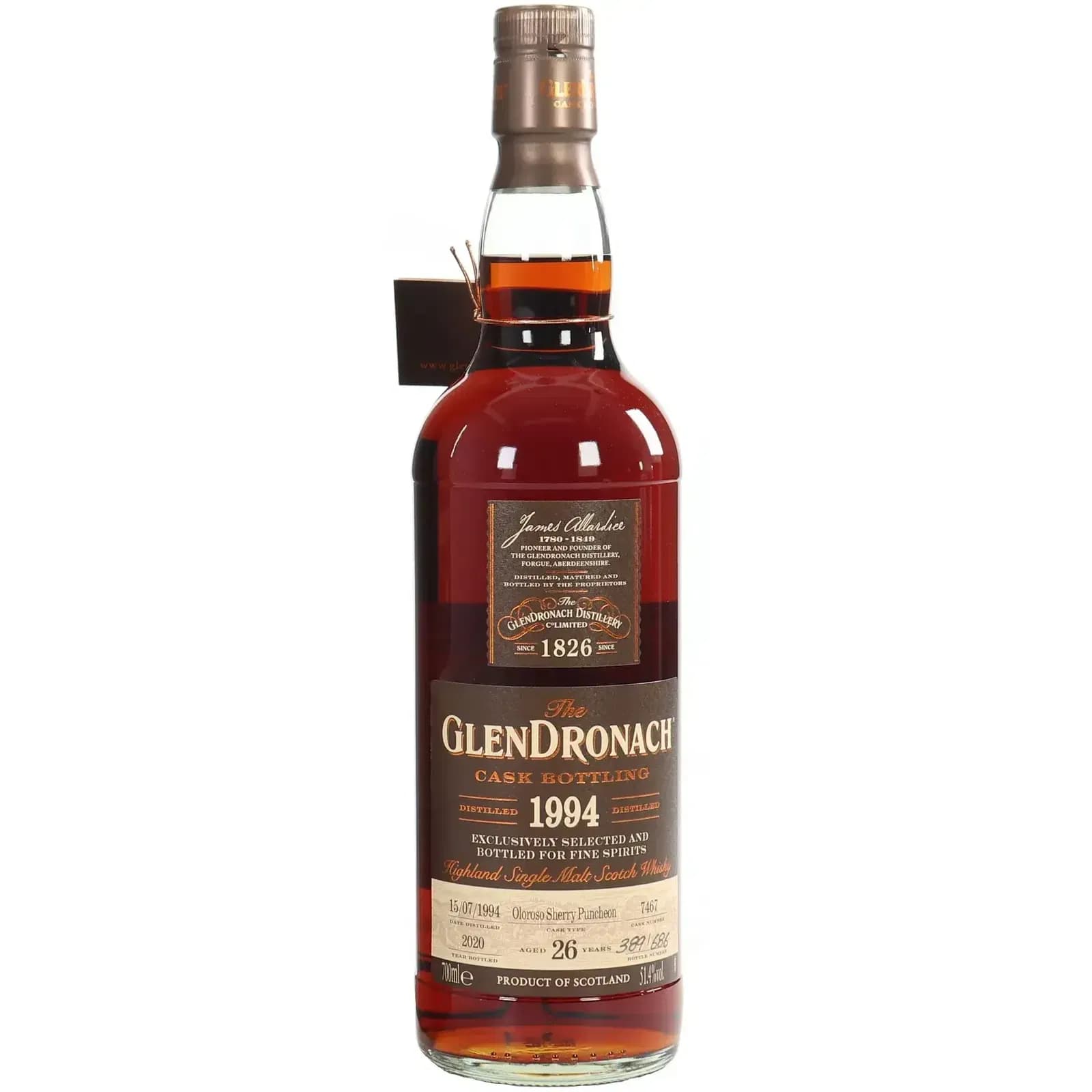 Glendronach 26 Years Old 1994 Cask Bottling Nr.7467