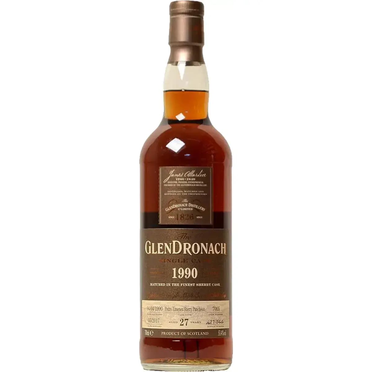 Glendronach 27 Years Old 1990 Single Cask - Batch 15 Nr.7005