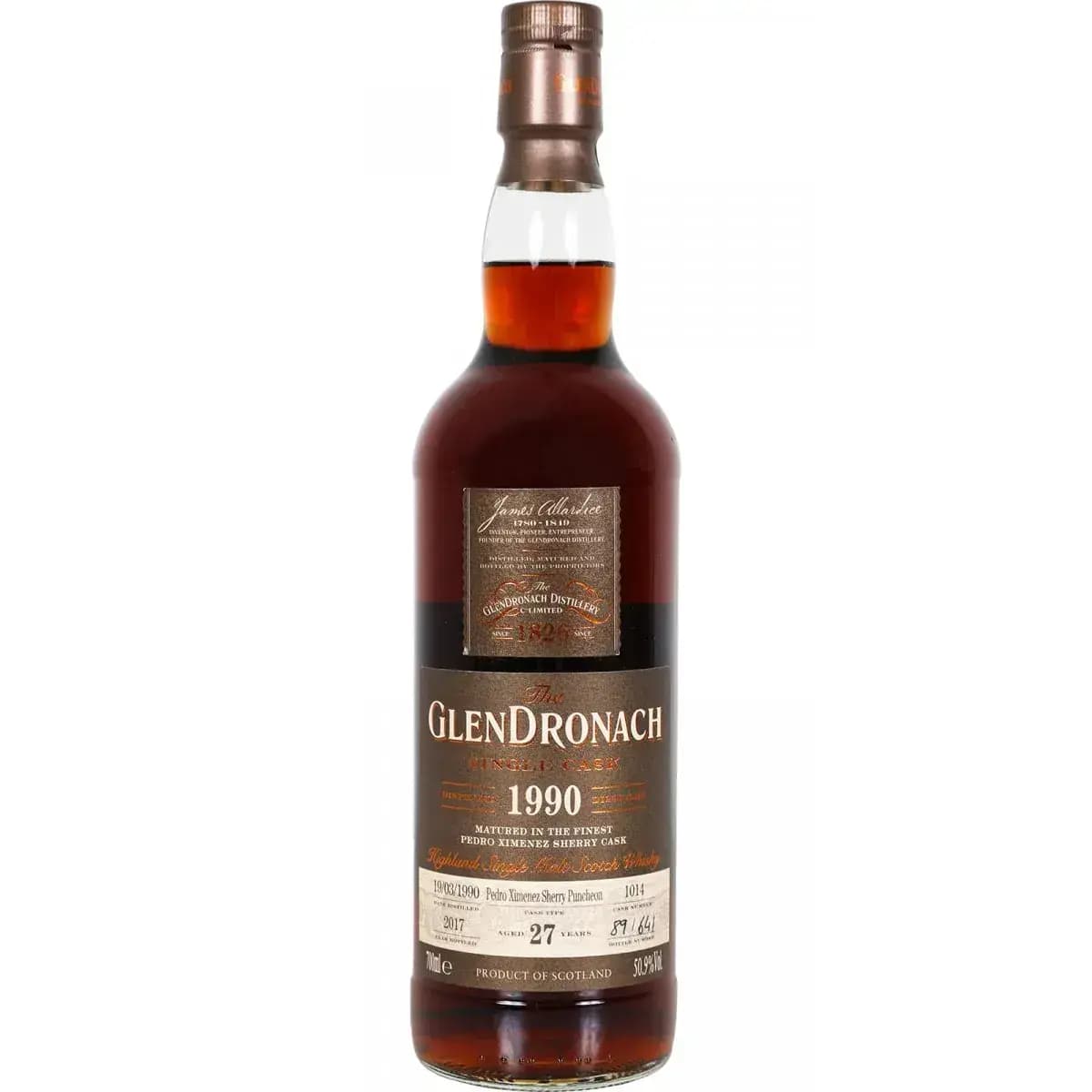 Glendronach 27 Years Old 1990 Single Cask - Batch 16 Nr.1014
