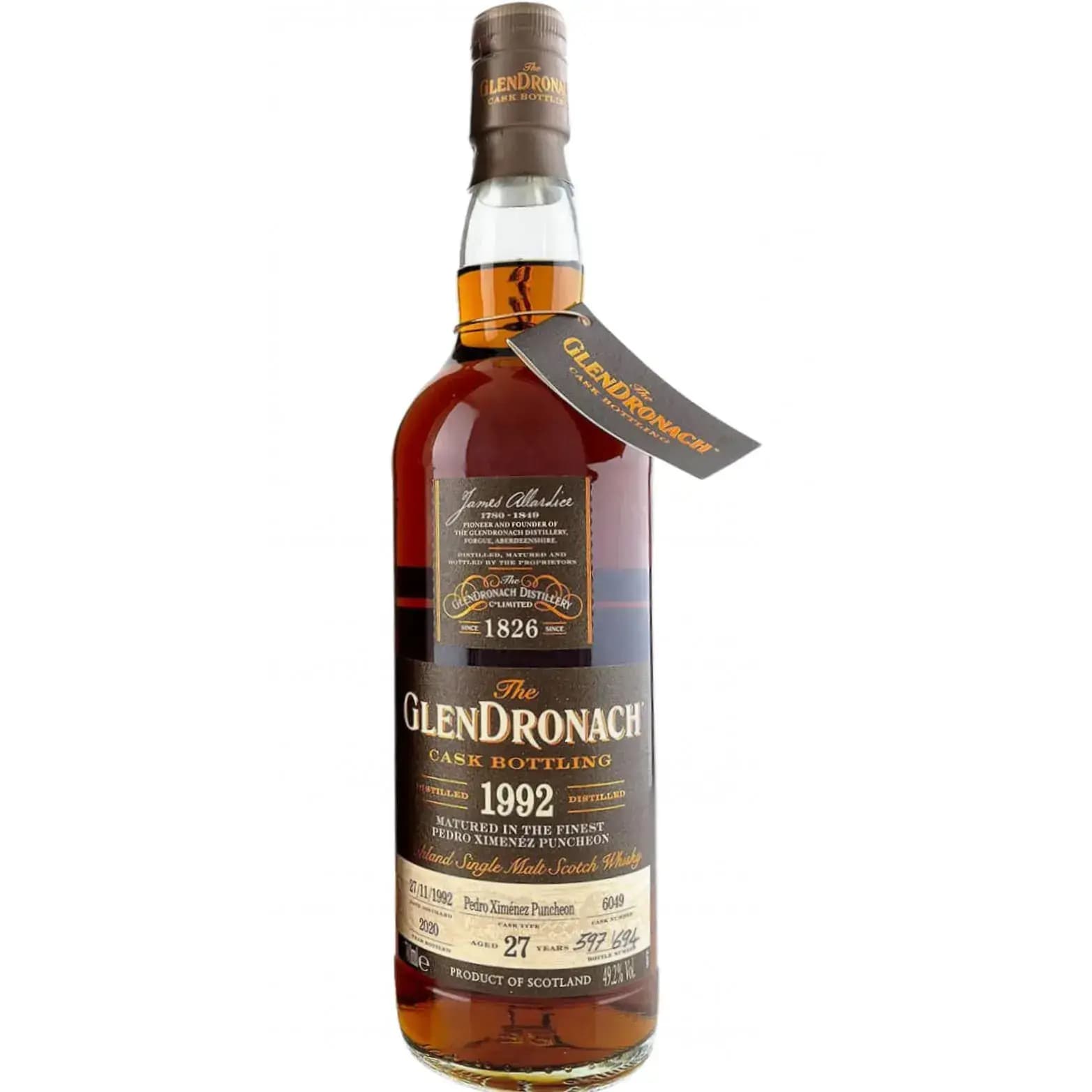 Glendronach 27 Years Old 1992 Cask Bottling - Batch 18 Cask Nr.6049