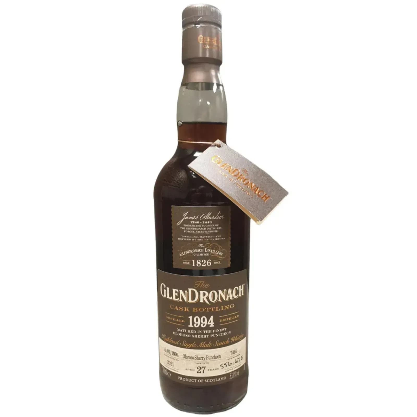 Glendronach 27 Years Old 1994 Cask Bottling - Batch 19 Cask Nr.7469