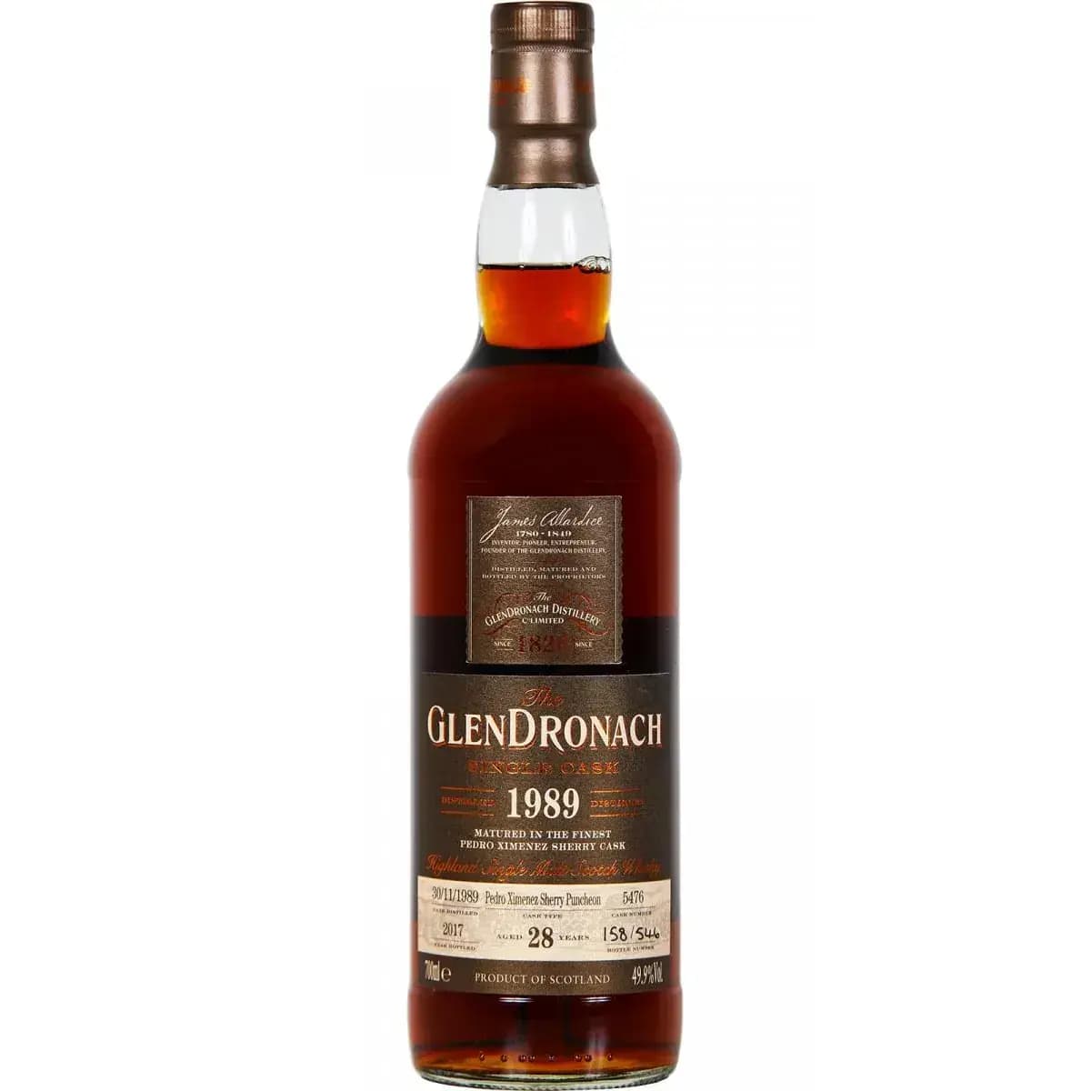 Glendronach 28 Years Old 1989 Single Cask - Batch 16 Nr.5476