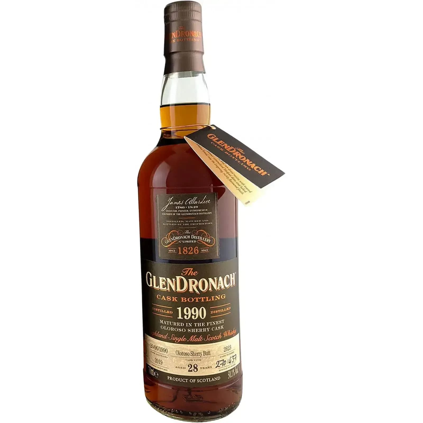 Glendronach 28 Years Old 1990 Cask Bottling - Batch 17 Cask Nr.2623