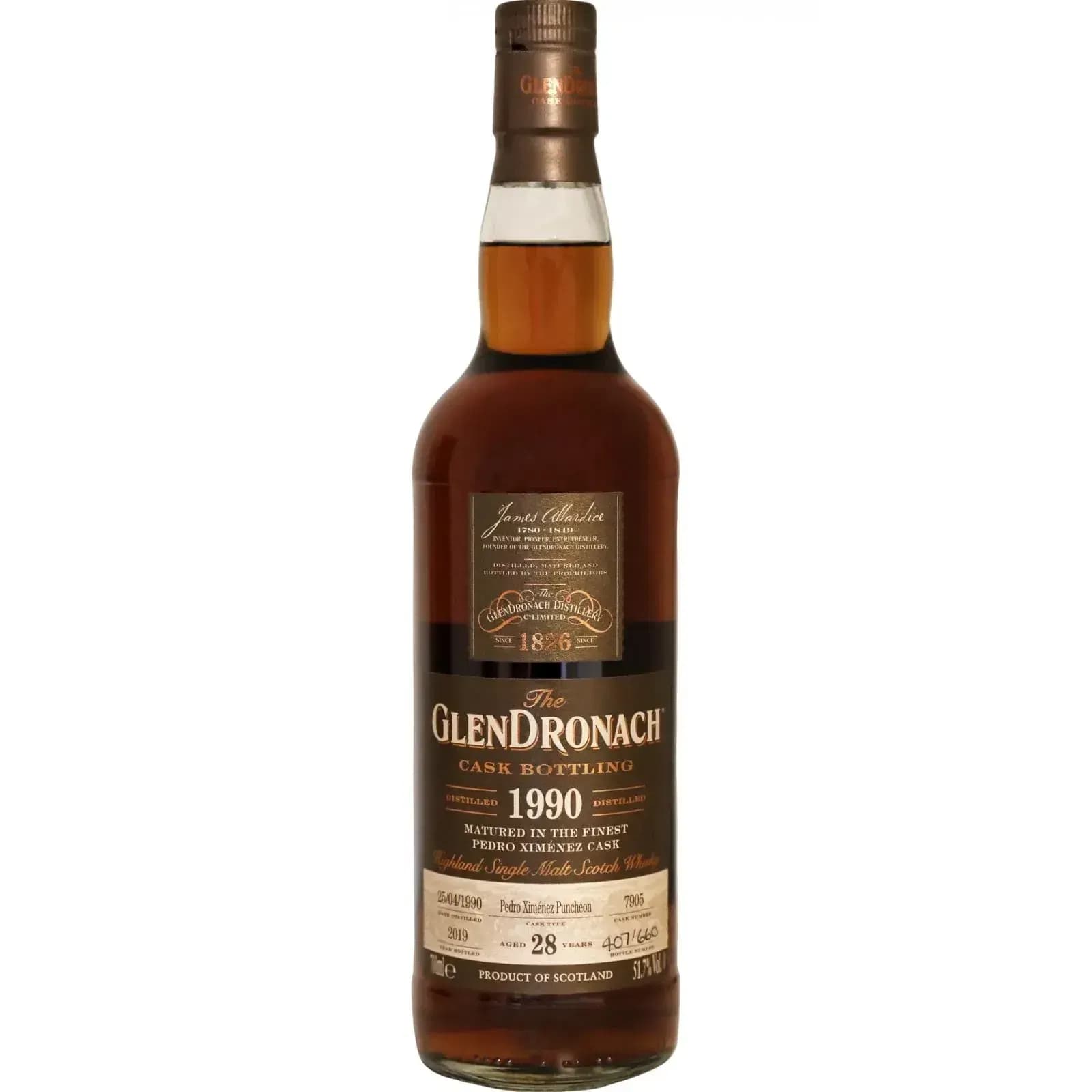 Glendronach 28 Years Old 1990 Cask Bottling - Batch 17 Cask Nr.7905