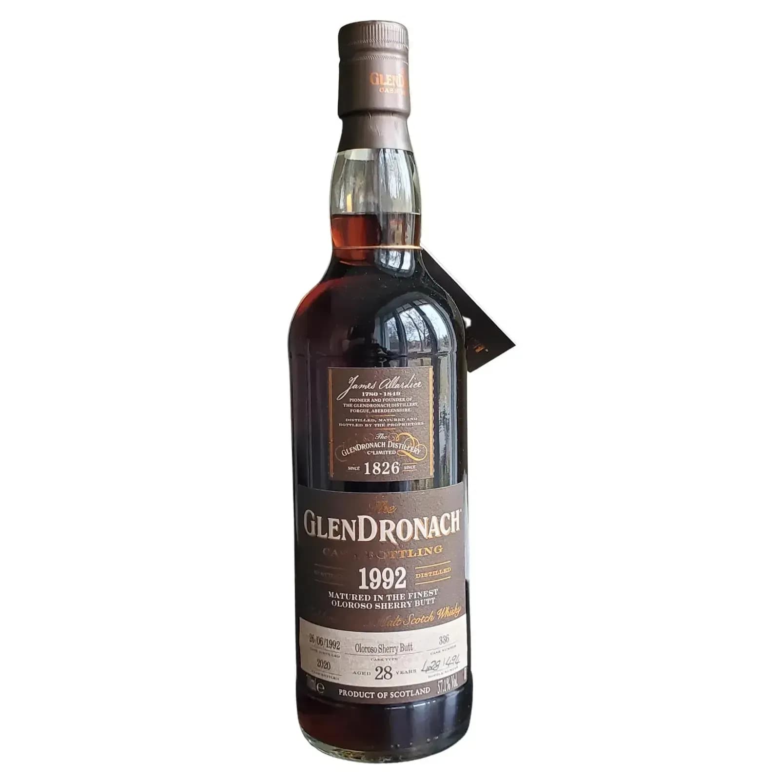 Glendronach 28 Years Old 1992 Cask Bottling- Batch 18 Cask Nr.336