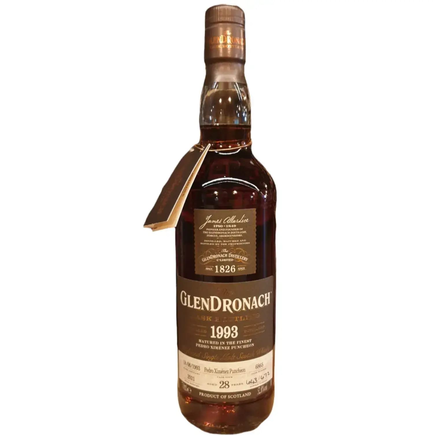 Glendronach 28 Years Old 1993 Cask Bottling - Batch 19 Cask Nr.6865