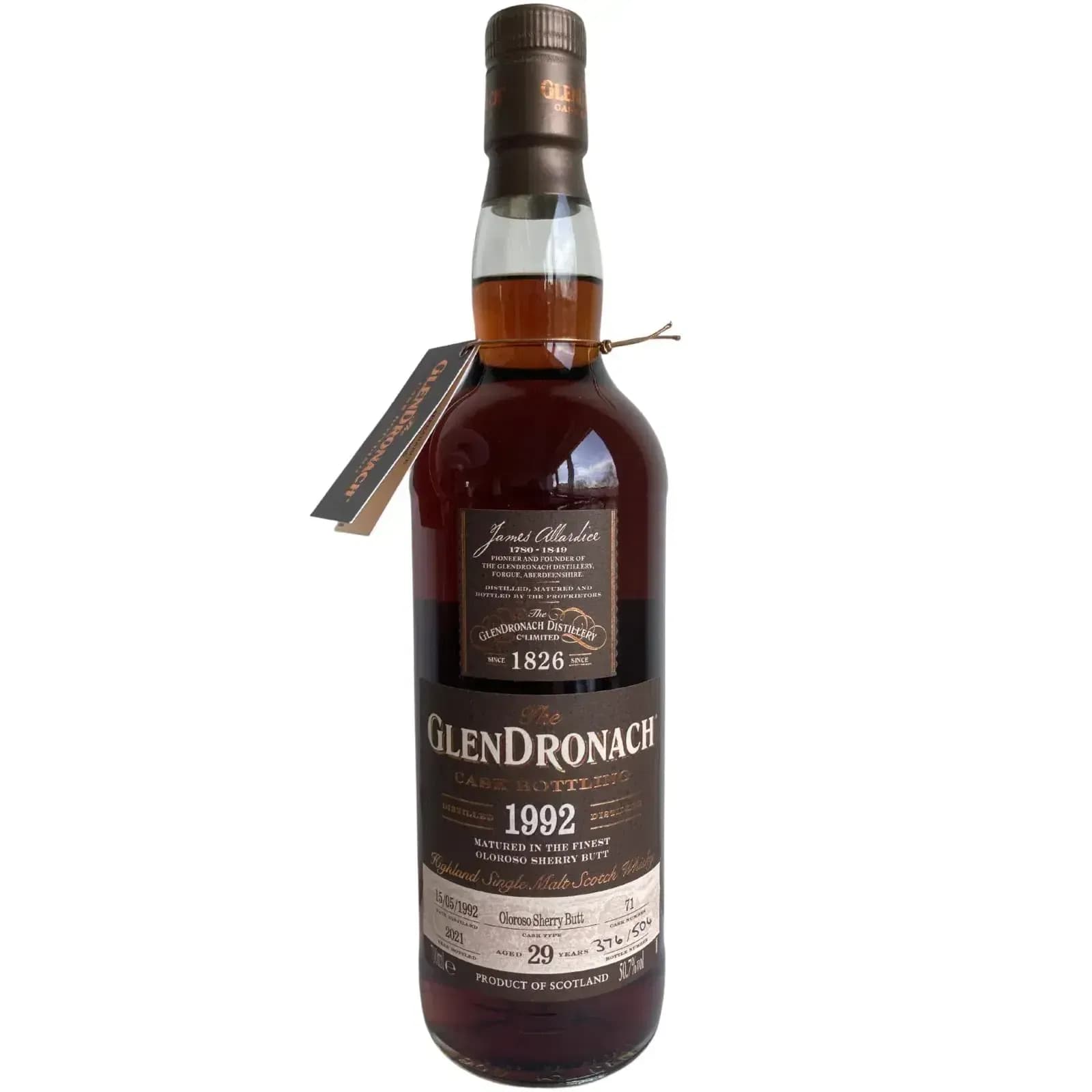 Glendronach 29 Years Old 1992 Cask Bottling - Batch 19 Cask Nr.71