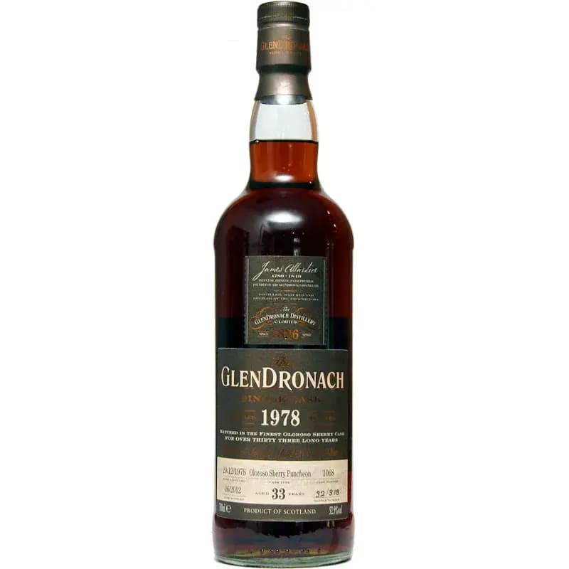 Glendronach 33 Years Old 1978 Single Cask - Batch 6 Nr.1068