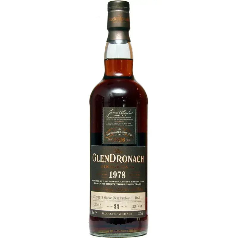 Glendronach 33 Years Old 1978 Single Cask - Batch 6 Nr.1068