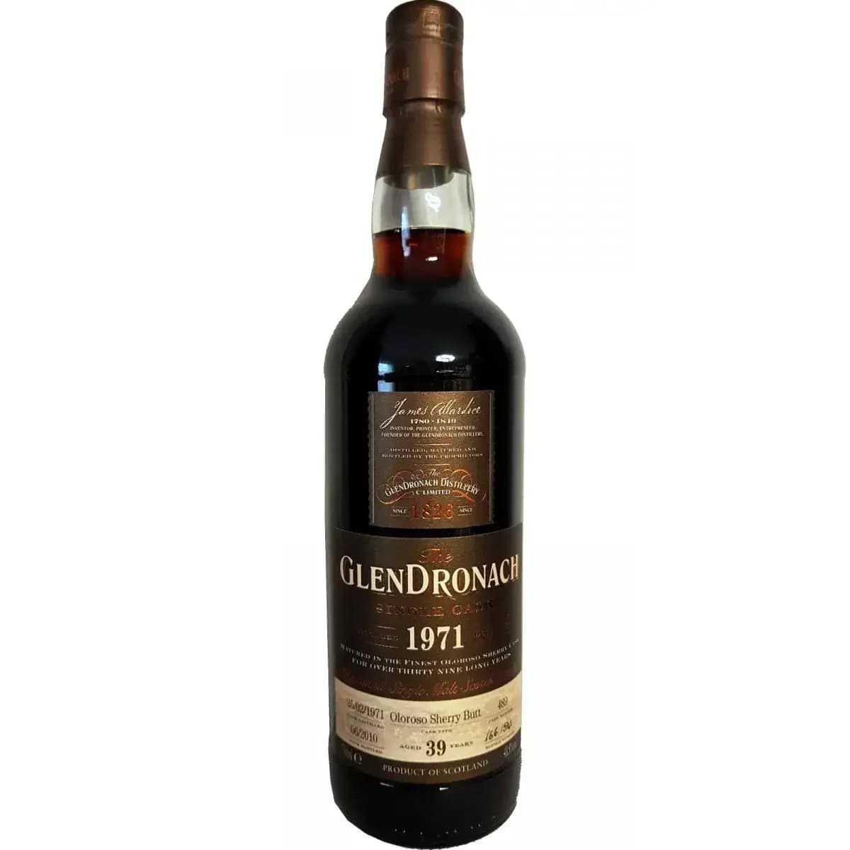 Glendronach 39 Years Old 1971 Single Cask - Batch 2 Nr.489