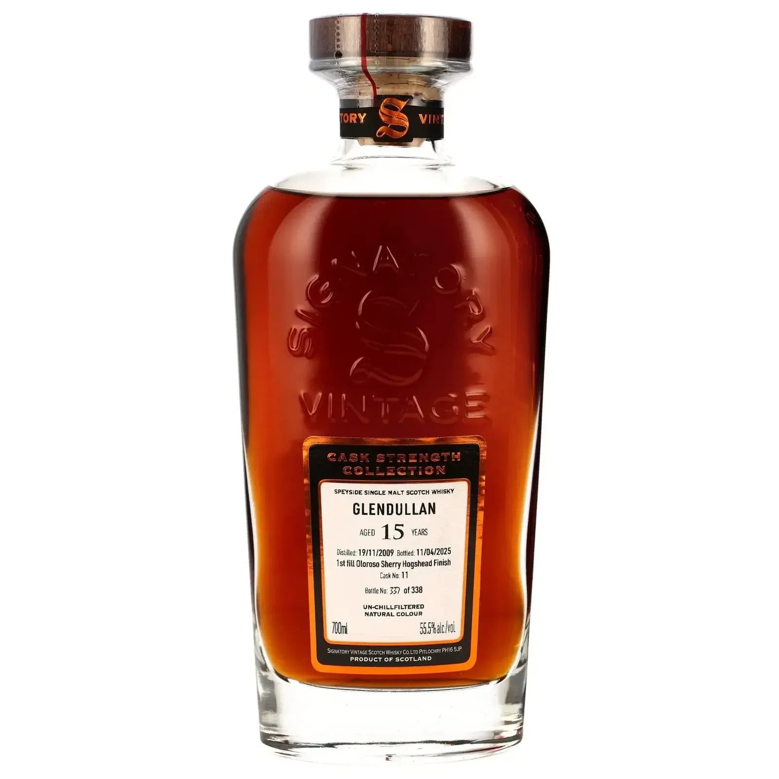 Glendullan 15 Years Old 2009 Cask Strength Collection Signatory Vintage 11