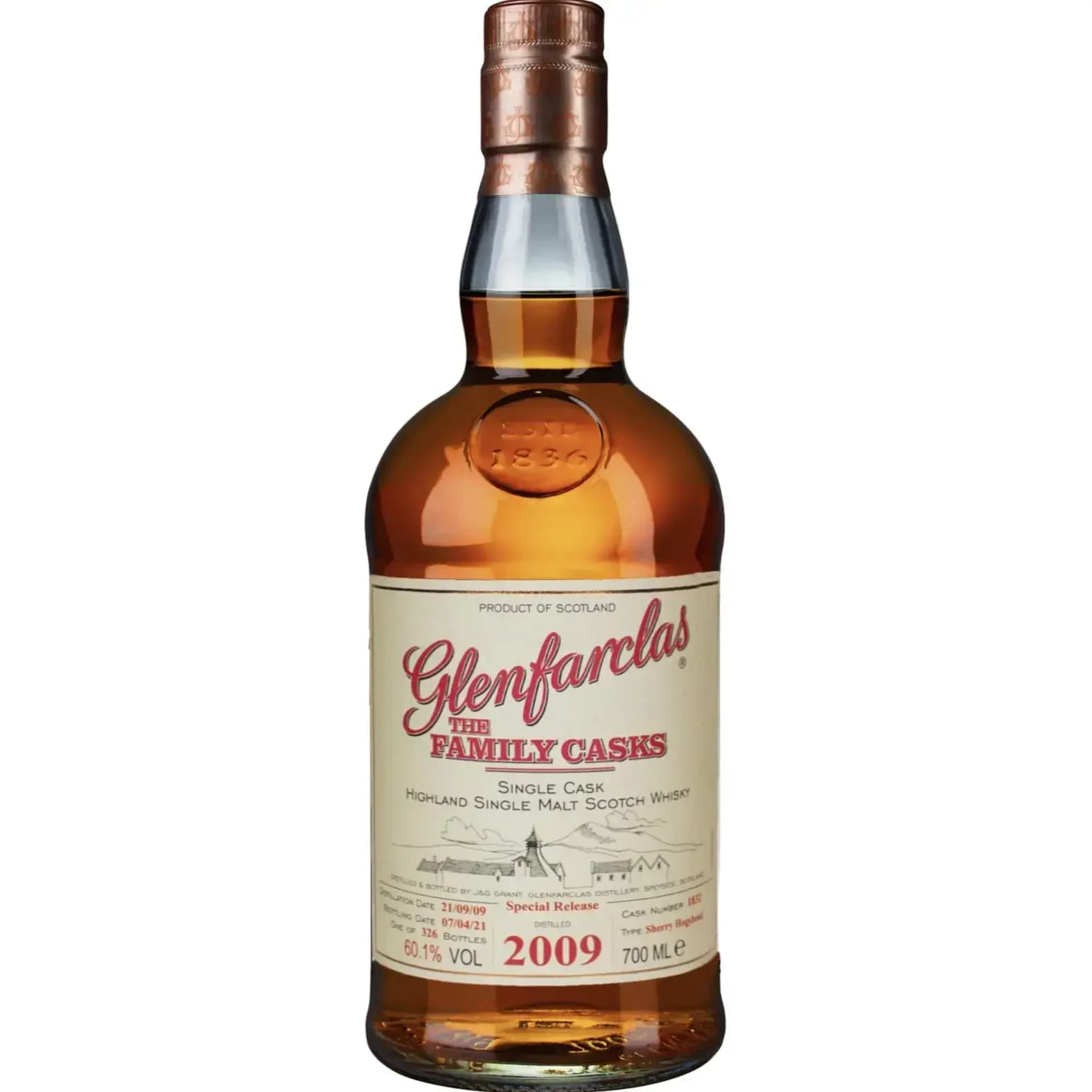 Glenfarclas 11 Years Old 2009 Cask Nr.1832