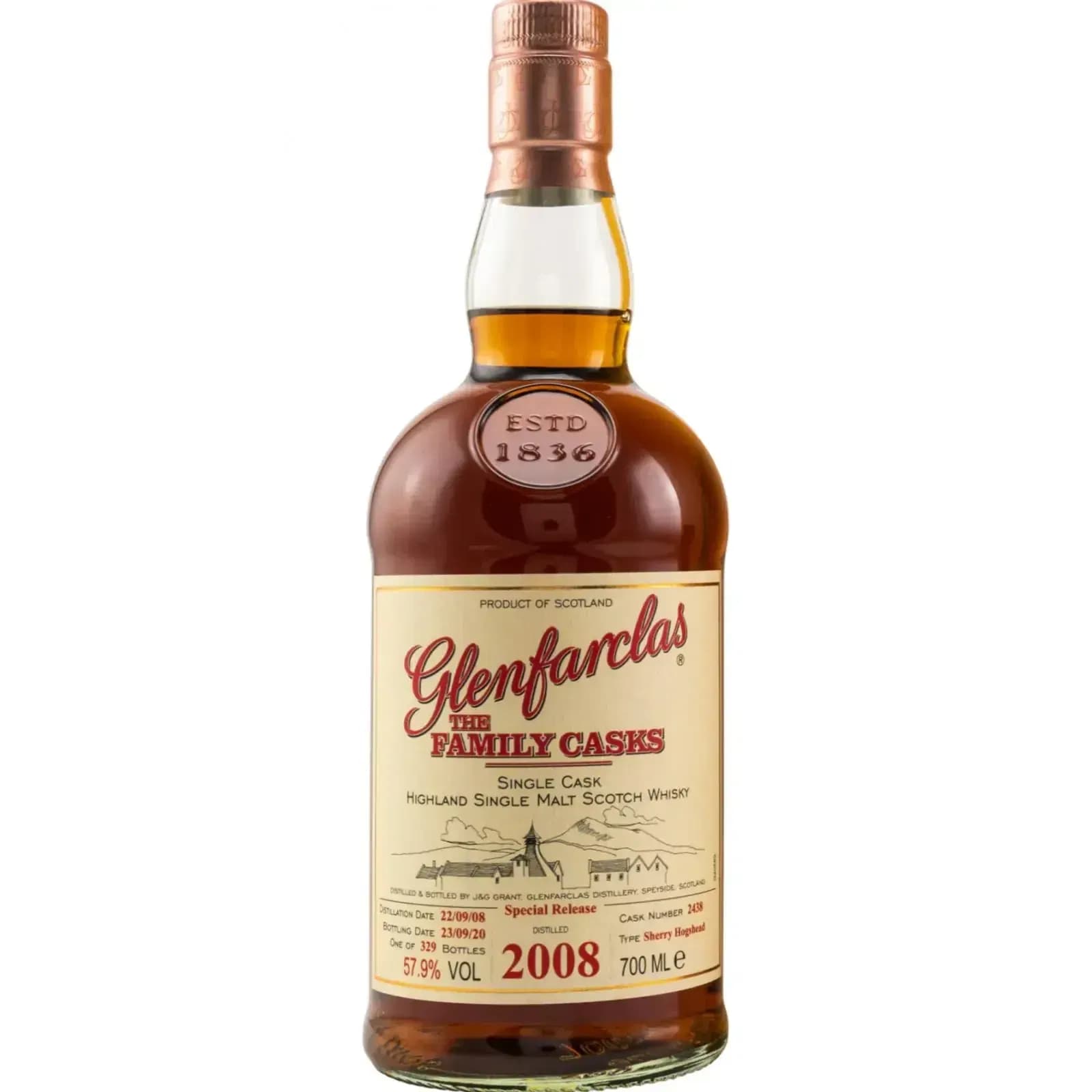 Glenfarclas 12 Years Old 2008 Cask Nr.2438