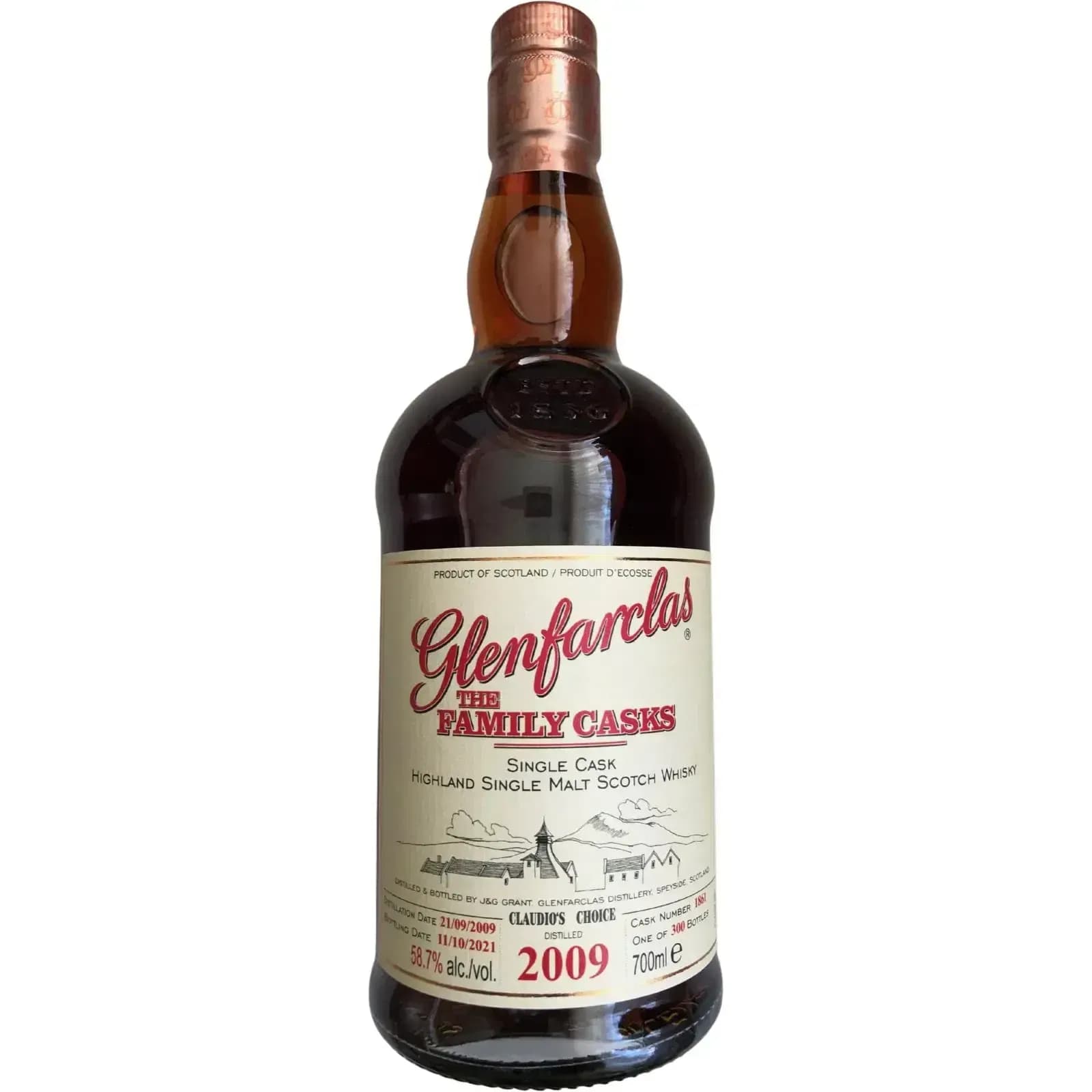 Glenfarclas 12 Years Old 2009 Cask Nr.1861