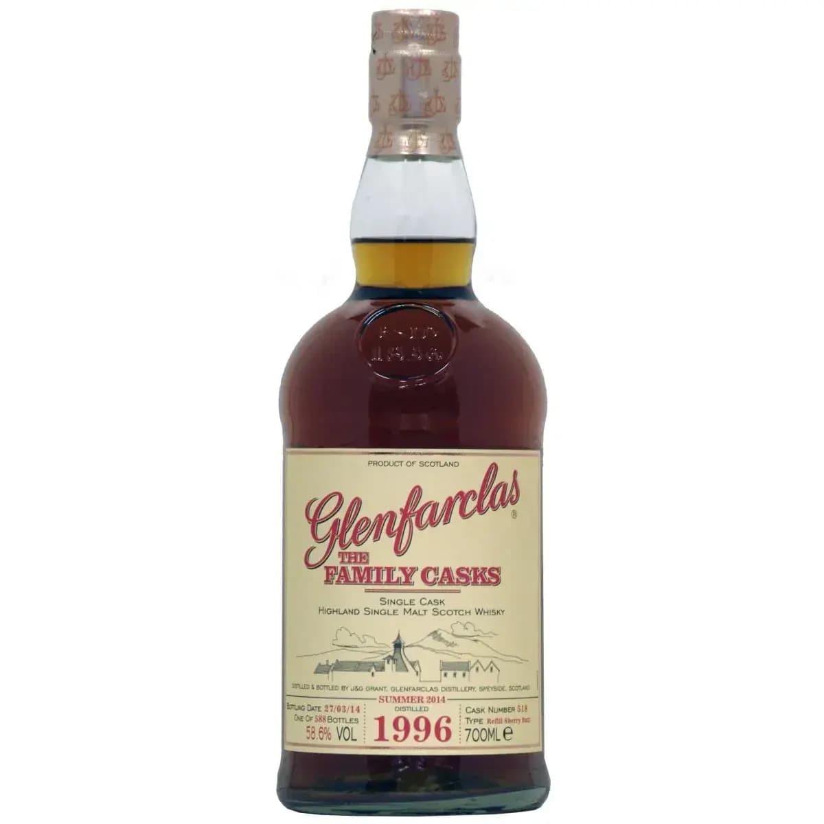 Glenfarclas 17 Years Old 1996 Cask Nr.518