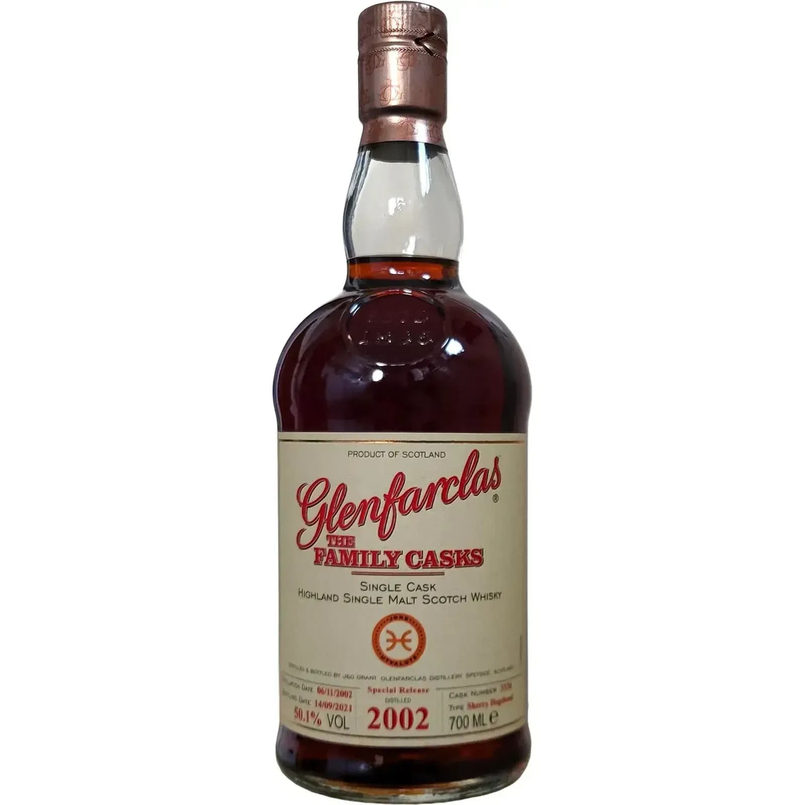 Glenfarclas 18 Years Old 2002 Cask Nr.3326