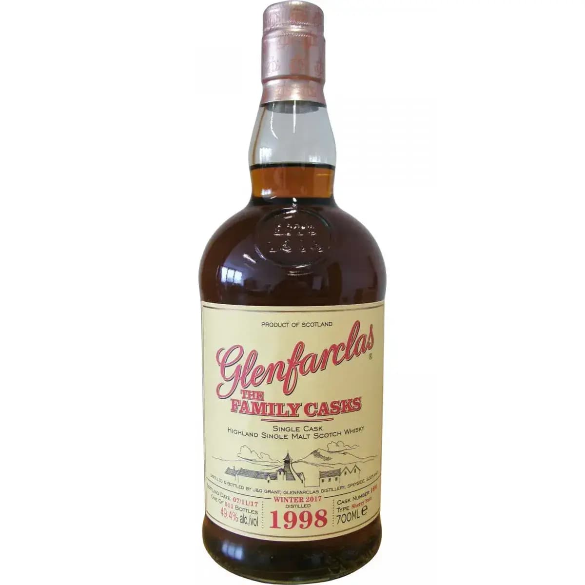 Glenfarclas 1998 Cask Nr.1695