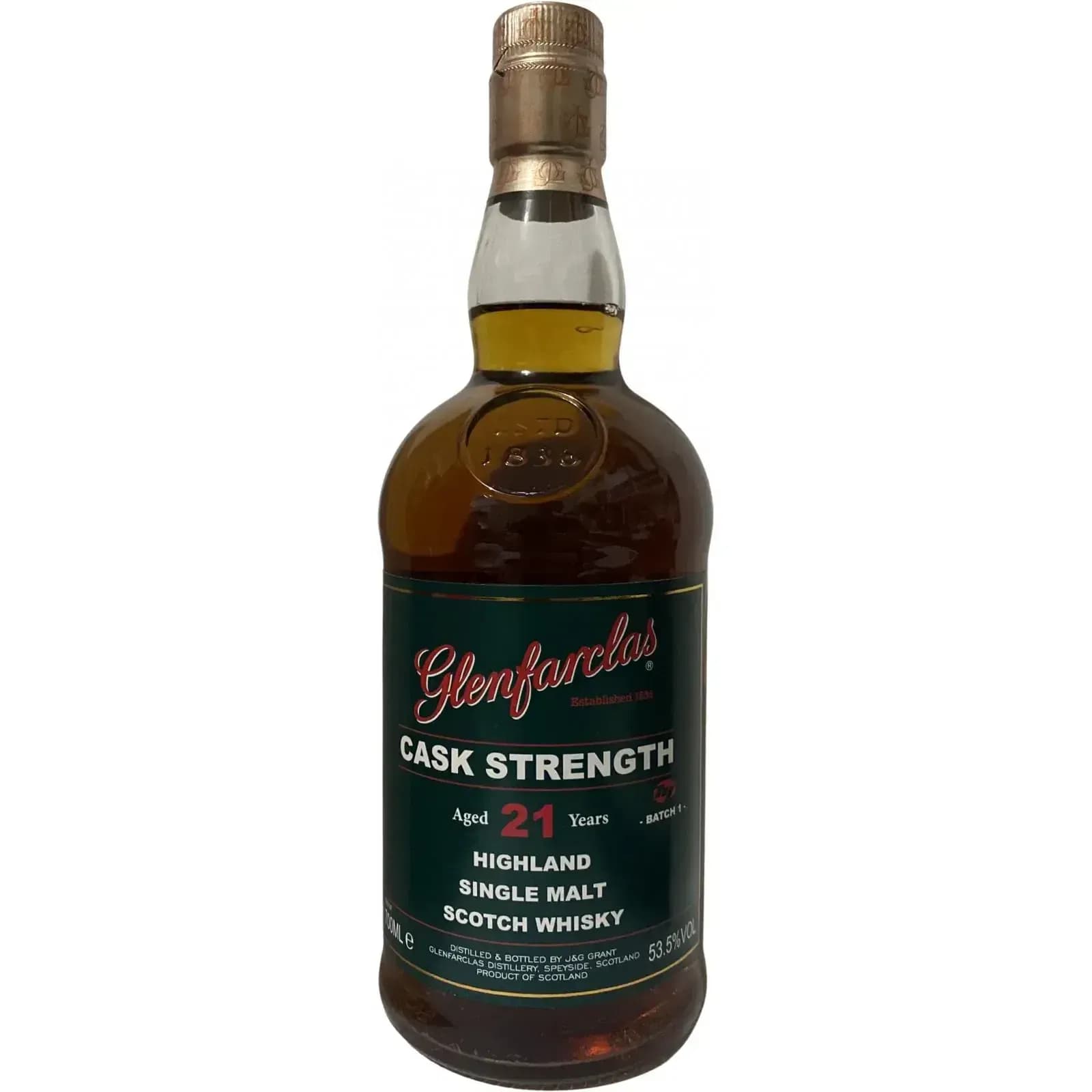 Glenfarclas 21 Years Old Cask Strength Batch 1