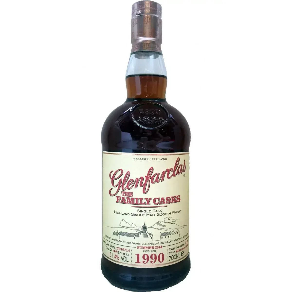 Glenfarclas 23 Years Old 1990 Cask Nr.1362
