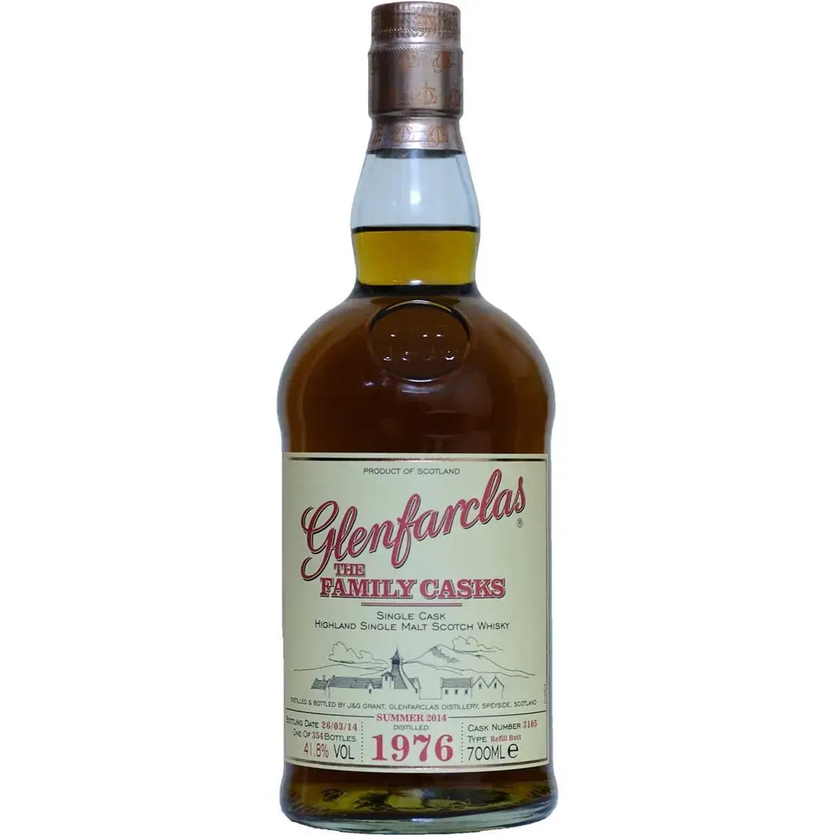 Glenfarclas 38 Years Old 1976 Cask Nr.3105