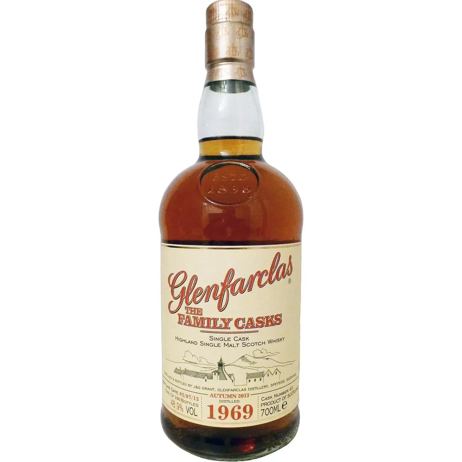 Glenfarclas 44 Years Old 1969 Cask Nr.63