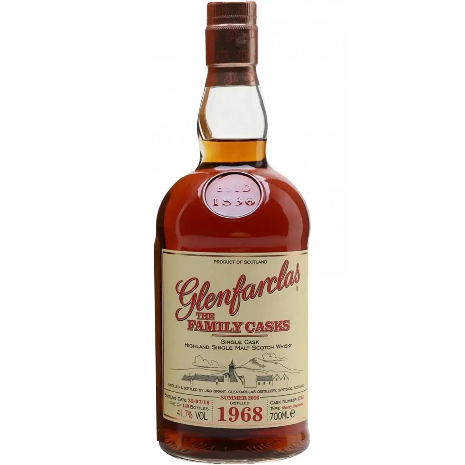 Glenfarclas 47 Years Old 1968 Cask Nr.5243
