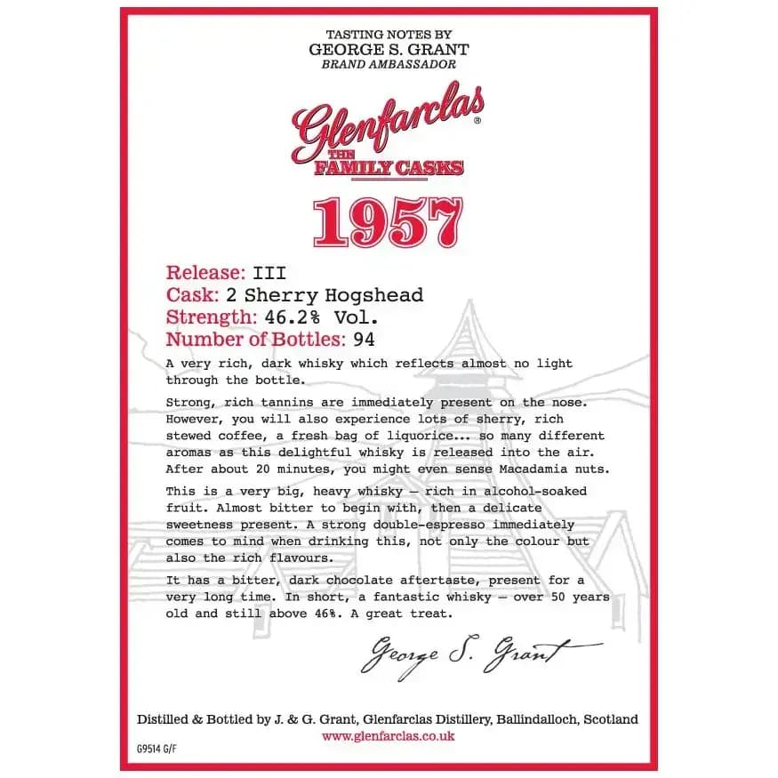 Glenfarclas 50 Years Old 1957 Cask Nr.2