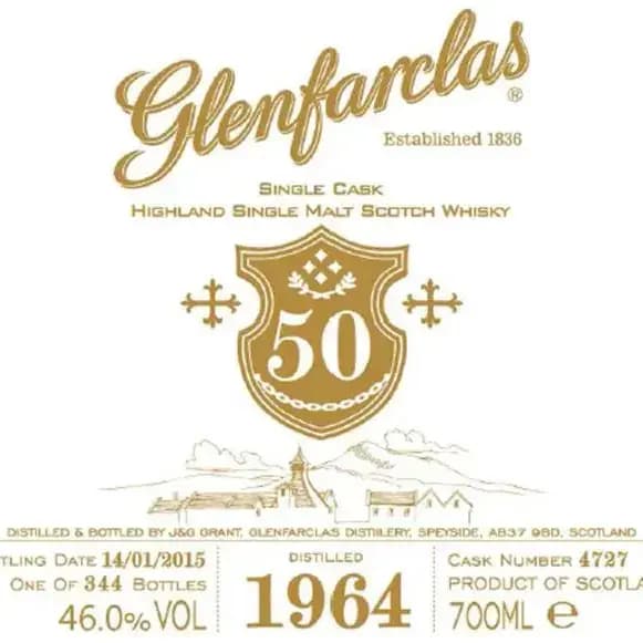 Glenfarclas 50 Years Old 1964 Cask Nr.4727