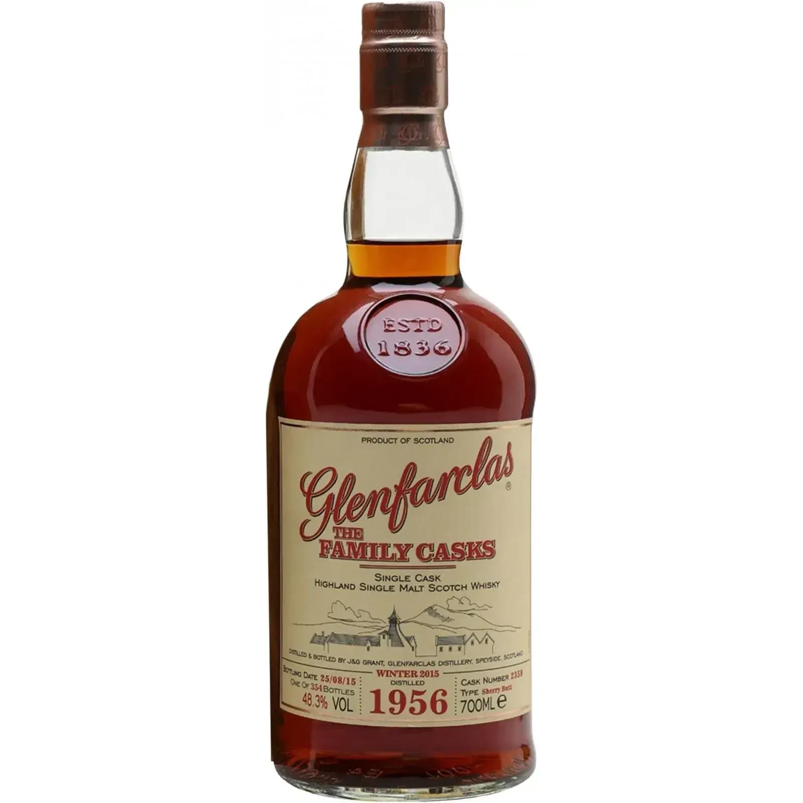 Glenfarclas 58 Years Old 1956 Cask Nr.2358