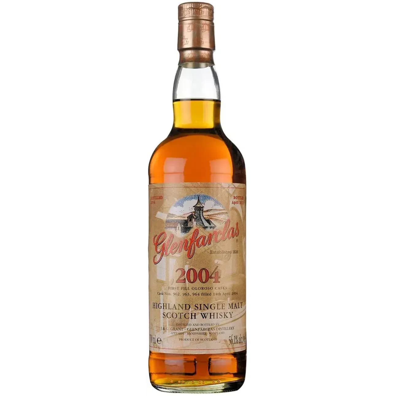 Glenfarclas 9 Years Old 2004 Cask Nr.962 - 964
