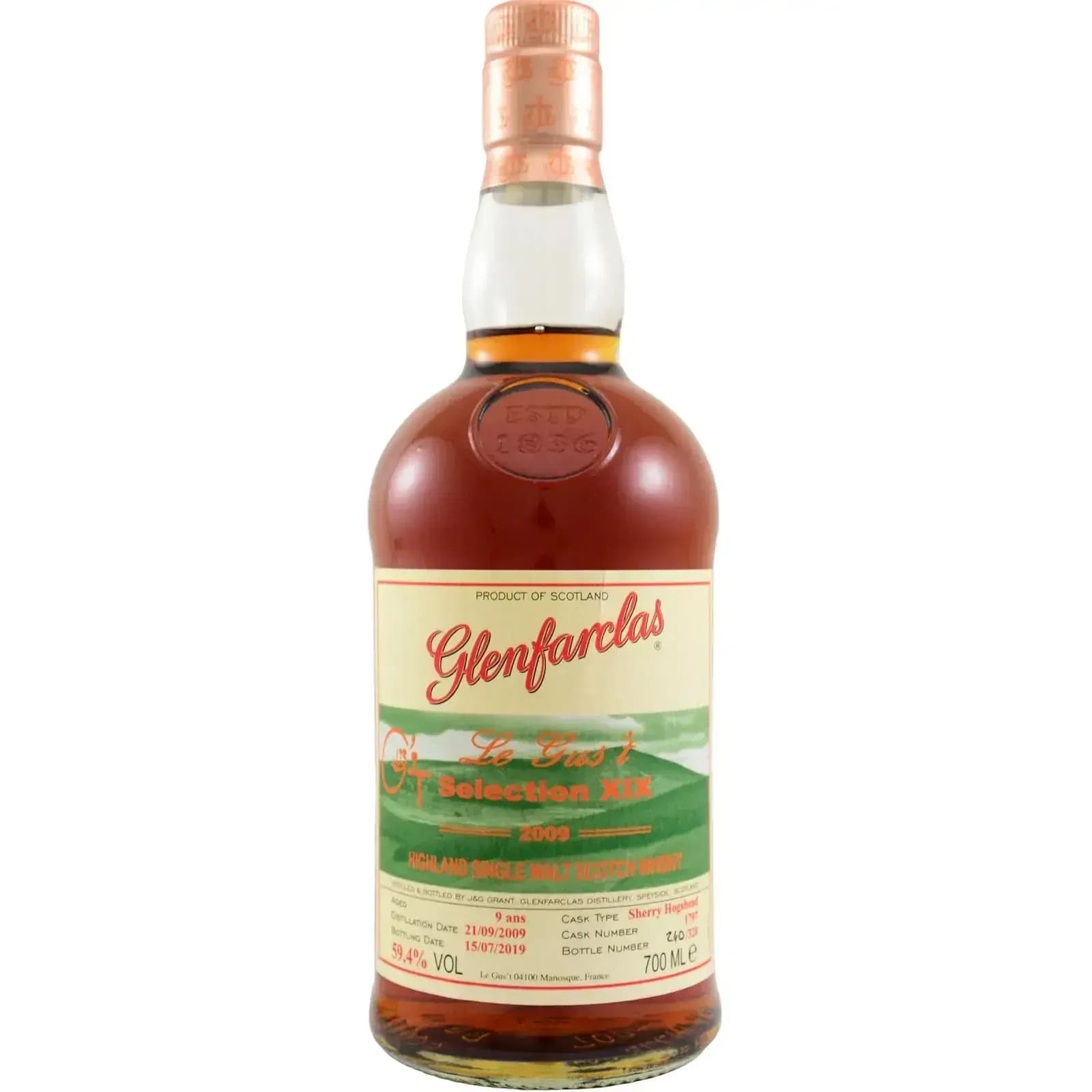 Glenfarclas 9 Years Old 2009 Cask Nr.1797