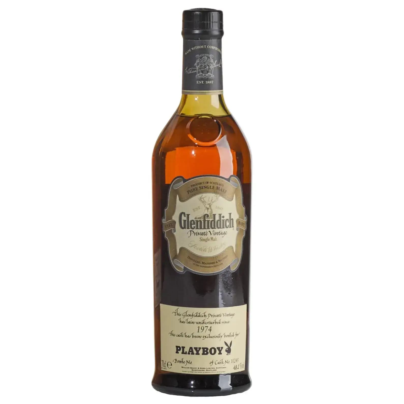 Glenfiddich 1974 Private Vintage Playboy Selection Cask Nr.10245