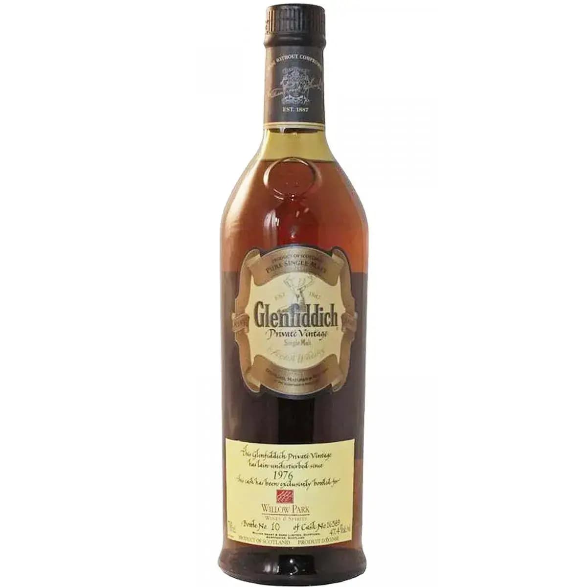 Glenfiddich 1976 Private Vintage For Willow Park Cask Nr.16389