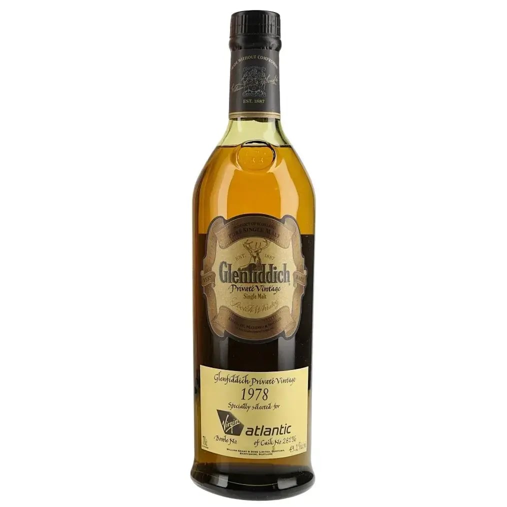 Glenfiddich 1978 Private Vintage For Virgin Atlantic Cask Nr.28136