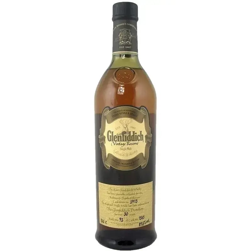 Glenfiddich 30 Years Old 1973 Vintage Reserve Cask Nr.7565