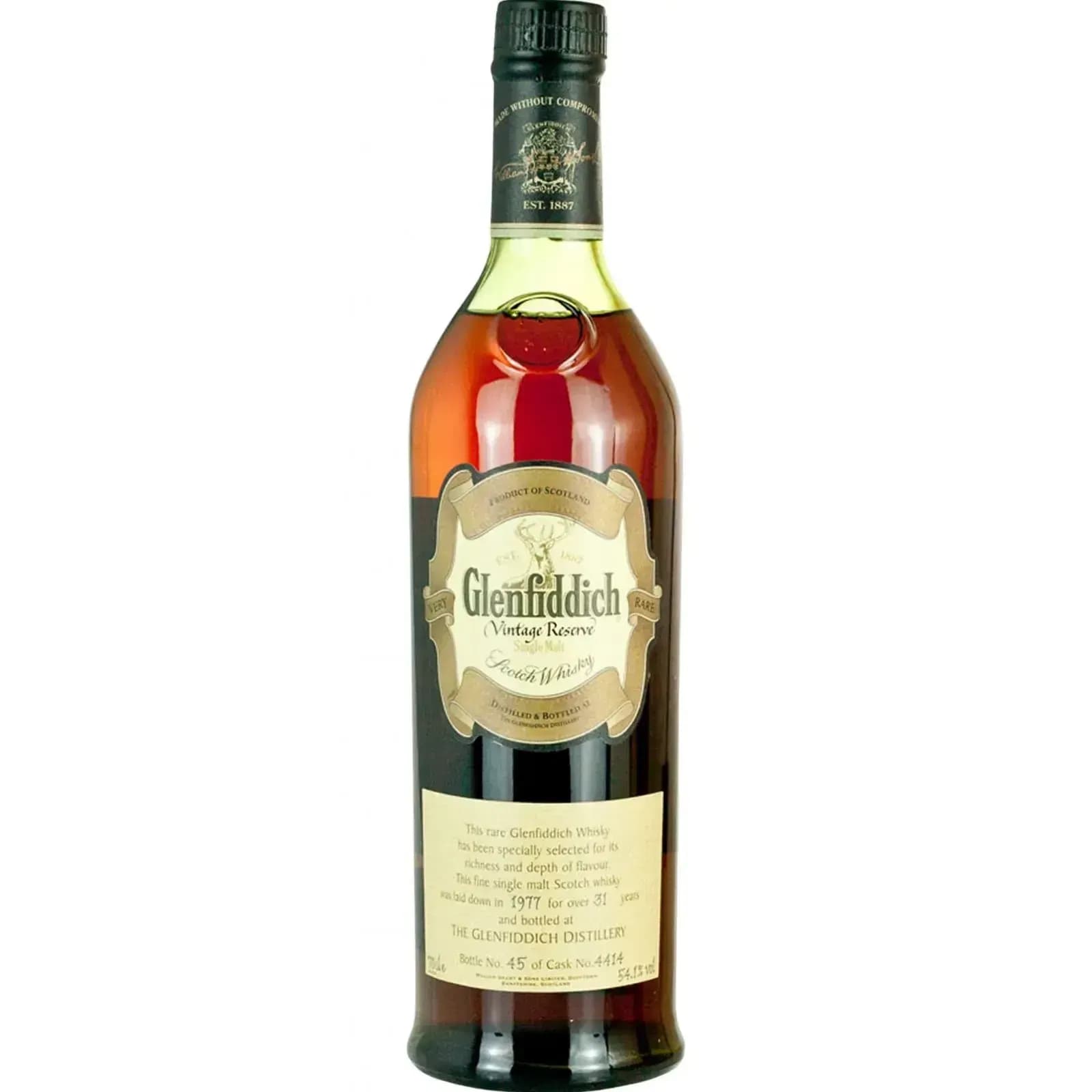 Glenfiddich 31 Years Old 1977 Vintage Reserve Cask Nr.4414