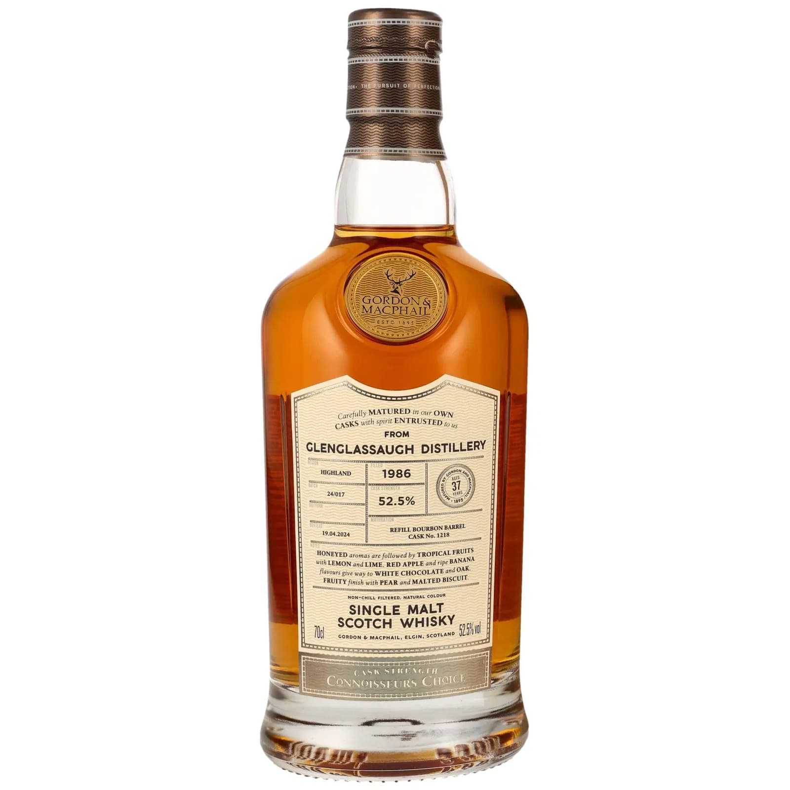Glenglassaugh 37 Years Old 1986 Connoisseurs Choice Upper Gordon Gordon & MacPhail 1218