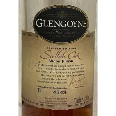 Glengoyne 15 Years Old Scottish Oak Wood Finish
