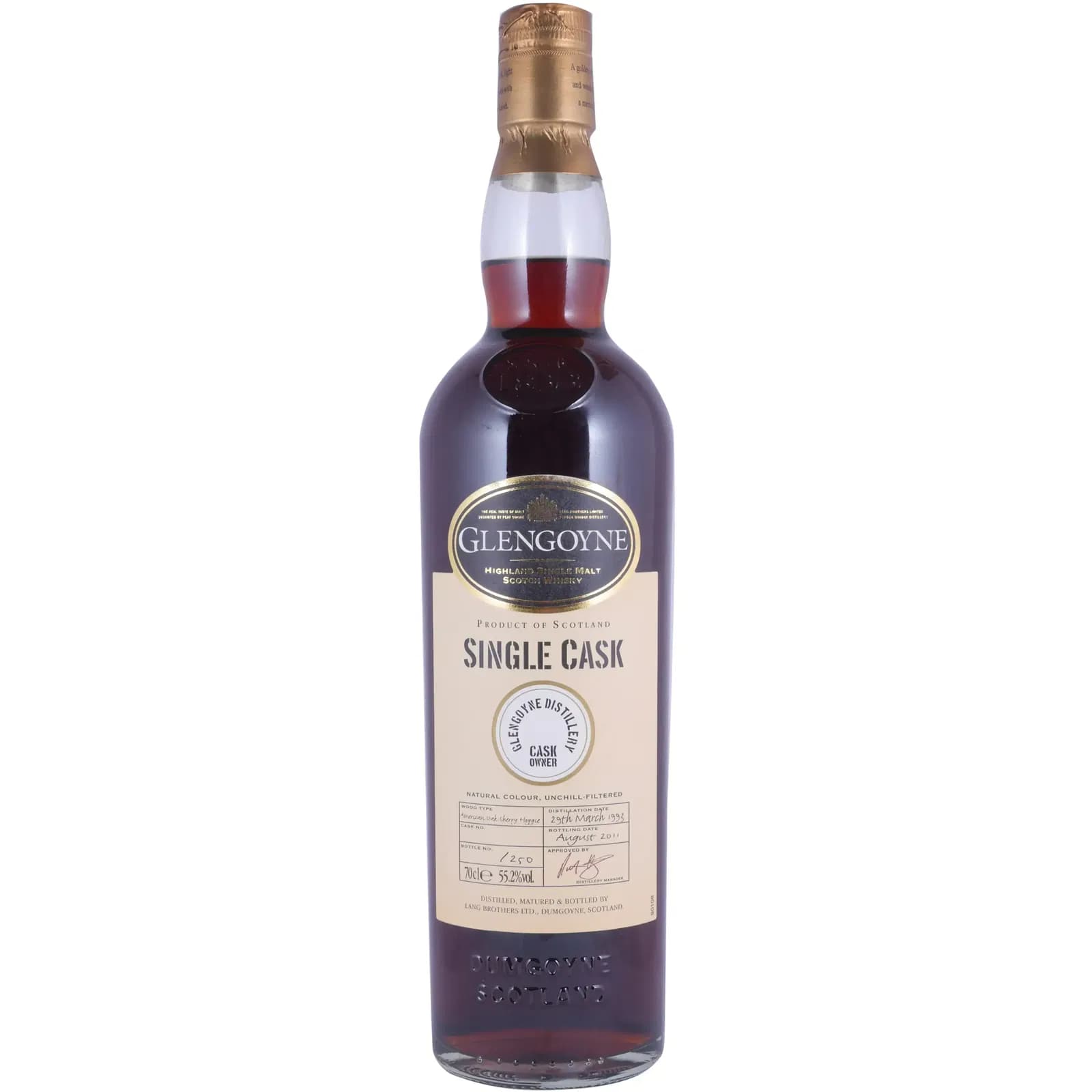 Glengoyne 1993 Cask Owner Cask Nr.619