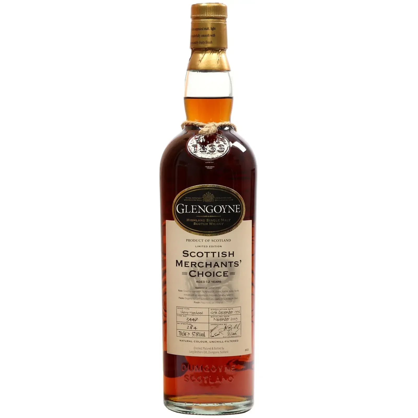 Glengoyne 1996 Scottish Merchants Choice Cask Nr.3447 12 Years Old